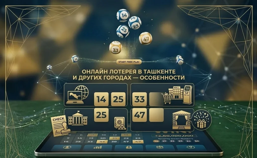 Онлайн лотерея в Ташкенте и других городах Узбекистана